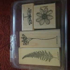 Stampin Up! Organic Grace wooden stamp set.